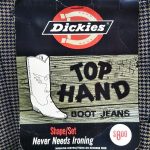Dickies LOT929A TOP HAND BOOT JEANS Shape/Set BOOT-CUT BROWN 50%POLYESTER 50%COTTON